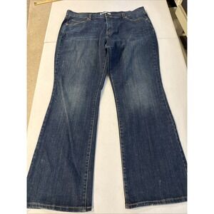 Levis 515 Jeans Size 18s W36 L30 Womens Boot Cut Stretch Blue Denim